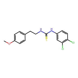 1-(3,4-dichlorophenyl)-3-[2-(4-methoxyphenyl)ethyl]thiourea structure