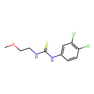1-(3,4-dichlorophenyl)-3-(2-methoxyethyl)thiourea structure