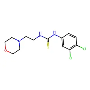 1-(3,4-dichlorophenyl)-3-(2-morpholin-4-ylethyl)thiourea structure