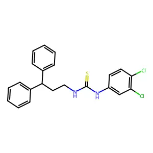 1-(3,4-dichlorophenyl)-3-(3,3-diphenylpropyl)thiourea structure