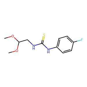 1-(2,2-dimethoxyethyl)-3-(4-fluorophenyl)thiourea structure