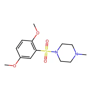 1-[(2,5-dimethoxyphenyl)sulfonyl]-4-methylpiperazine structure