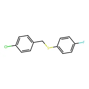 Compound C13H10ClFS structure
