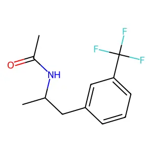 N-[1-[3-(trifluoromethyl)phenyl]propan-2-yl]acetamide structure