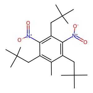1,3,5-tris(2,2-dimethylpropyl)-2-methyl-4,6-dinitrobenzene structure