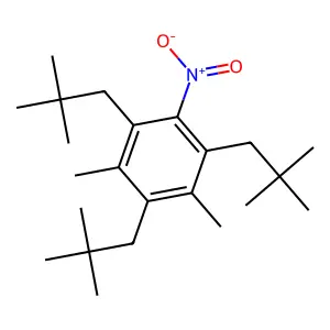 1,3,5-tris(2,2-dimethylpropyl)-2,4-dimethyl-6-nitrobenzene structure