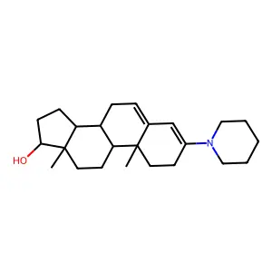 10,13-dimethyl-3-piperidin-1-yl-2,7,8,9,11,12,14,15,16,17-decahydro-1H-cyclopenta[a]phenanthren-17-ol structure