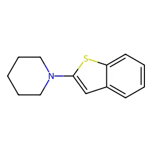 1-(1-benzothiophen-2-yl)piperidine structure