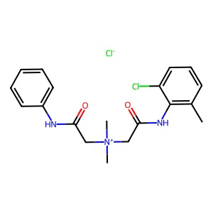Ammonium, (((6-chloro-o-tolyl)carbamoyl)methyl)dimethyl((phenylcarbamoyl)methyl)-, chloride structure
