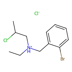 (2-bromophenyl)methyl-(2-chloropropyl)-ethylazanium chloride structure