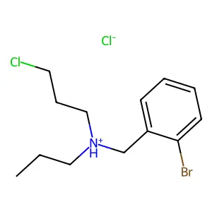 BENZYLAMINE, o-BROMO-N-(3-CHLOROPROPYL)-N-PROPYL-, HYDROCHLORIDE structure