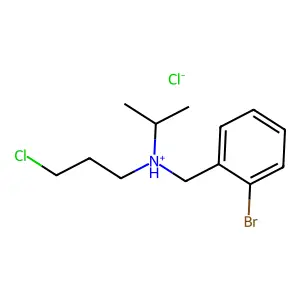 BENZYLAMINE, o-BROMO-N-(3-CHLOROPROPYL)-N-ISOPROPYL-, HYDROCHLORIDE structure