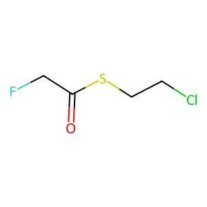 S-(2-chloroethyl) 2-fluoroethanethioate structure