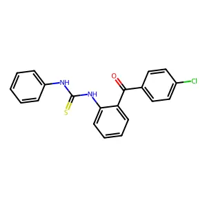 1-[2-(4-chlorobenzoyl)phenyl]-3-phenylthiourea structure