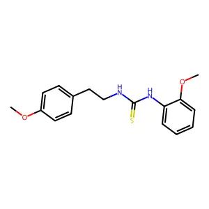 1-(2-methoxyphenyl)-3-[2-(4-methoxyphenyl)ethyl]thiourea structure