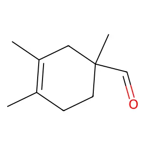 1,3,4-Trimethyl-3-cyclohexen-1-carboxaldehyde structure
