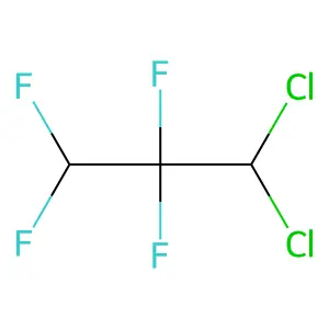 1,1-Dichloro-2,2,3,3-tetrafluoropropane structure