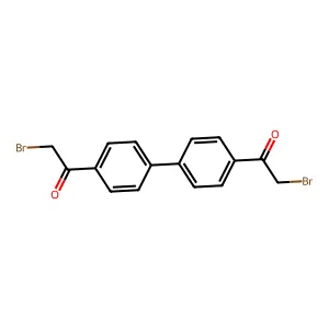 Compound C16H12Br2O2 structure