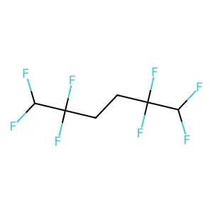 1,1,2,2,5,5,6,6-Octafluorohexane structure