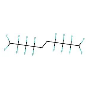 1,1,2,2,3,3,4,4,7,7,8,8,9,9,10,10-Hexadecafluorodecane structure