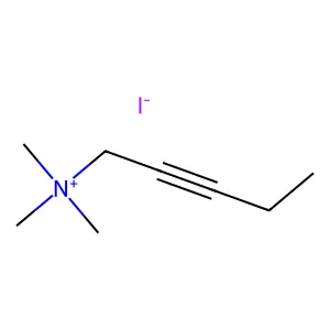trimethyl(pent-2-ynyl)azanium iodide structure