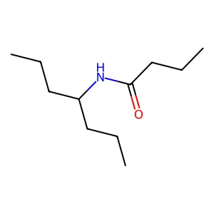 N-(4-Heptyl)butyramide structure