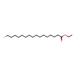 Ethyl 16-fluorohexadecanoate structure