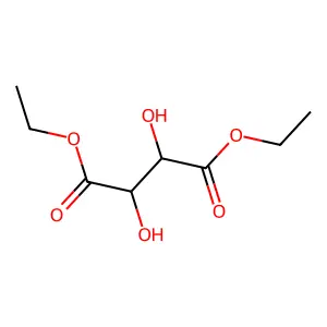 Butanedioic acid, 2,3-dihydroxy-, diethyl ester, [S-(R*,R*)]- structure
