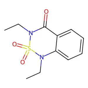 1,3-diethyl-2,2-dioxo-2lambda6,1,3-benzothiadiazin-4-one structure
