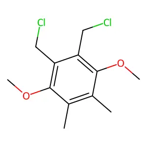 1,2-Bis(chloromethyl)-3,6-dimethoxy-4,5-dimethylbenzene structure