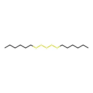 Dihexyl pentasulphide structure
