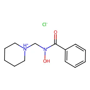 N-Piperidinomethylbenzohydroxamic acid hydrochloride structure
