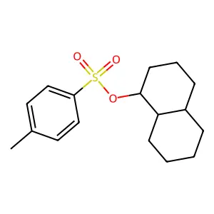1,2,3,4,4a,5,6,7,8,8a-decahydronaphthalen-1-yl 4-methylbenzenesulfonate structure