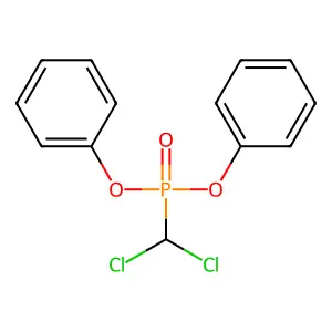 Dichloromethyl O,O-diphenyl phosphonate structure
