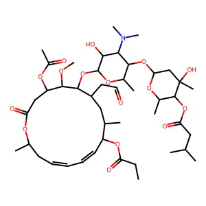 [6-[6-[[4-acetyloxy-5-methoxy-9,16-dimethyl-2-oxo-7-(2-oxoethyl)-10-propanoyloxy-1-oxacyclohexadeca-11,13-dien-6-yl]oxy]-4-(dimethylamino)-5-hydroxy-2-methyloxan-3-yl]oxy-4-hydroxy-2,4-dimethyloxan-3- structure