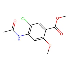 Methyl 4-acetamido-5-chloro-2-methoxybenzoate structure