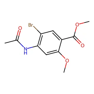methyl 4-acetamido-5-bromo-2-methoxybenzoate structure
