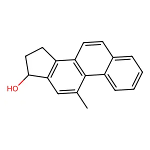 11-methyl-16,17-dihydro-15H-cyclopenta[a]phenanthren-17-ol structure