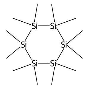 Dodecamethylcyclohexasilane structure