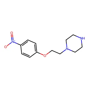 1-[2-(4-nitrophenoxy)ethyl]piperazine structure