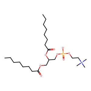 1,2-Octanoylphosphatidylcholine structure
