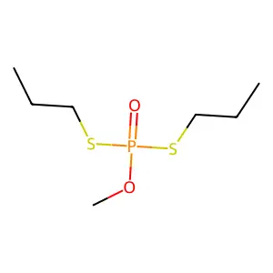 O-Methyl S,S-dipropyl phosphorodithioate structure