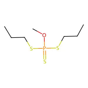 O-Methyl S,S-dipropyl phosphorotrithioate structure
