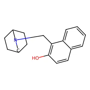 1-(3-azabicyclo[3.2.2]nonan-3-ylmethyl)naphthalen-2-ol structure