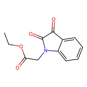 Ethyl (2,3-dioxo-2,3-dihydro-1H-indol-1-yl)acetate structure