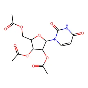Uridine triacetate structure