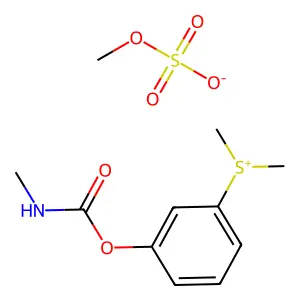 Sulfonium, (3-(methylcarbamoyloxy)phenyl)dimethyl-, methylsulfate structure