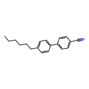 4-(4-hexylphenyl)benzonitrile structure