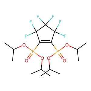 1,2-bis[di(propan-2-yloxy)phosphoryl]-3,3,4,4,5,5-hexafluorocyclopentene structure