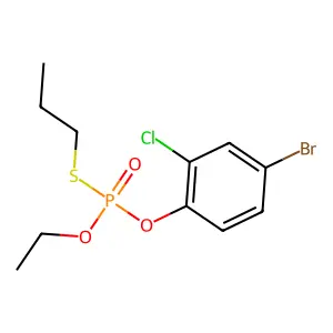 4-bromo-2-chloro-1-[ethoxy(propylsulfanyl)phosphoryl]oxybenzene structure